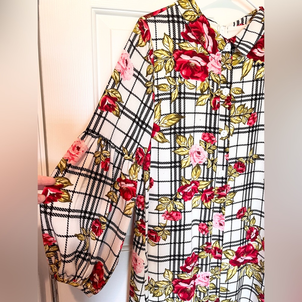 Zadie B’s Floral and Stripe Dress